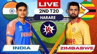  Live INDIA vs ZIMBABWE 2nd T20  IND vs ZIM Live cricket match Today  Live Score & Commentary