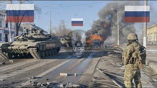 Terrifying How a Russian T-90M Tank Crew was ambushed by a LEOPARD 2A7 Tank in Ukrainian Territory