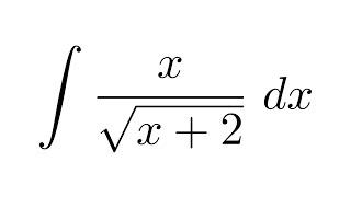 Integral of xsqrtx+2