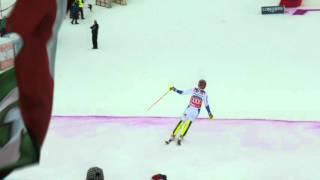 Frida Hansdotter - Lienz 2015 fanview from the stands