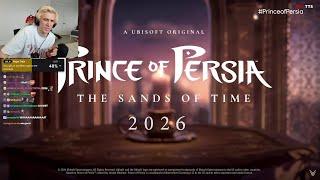 xQc reacts to Prince of Persia The Sands of Time  Game Announcement