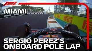 Sergio Perezs Pole Lap  2023 Miami Grand Prix  Pirelli