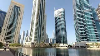 Best relax place in Dubai? Jumeirah Lakes Towers near Dubai marina and JBR beach YI4k+ camera