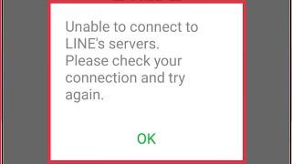 LINE Fix Unable to connect to LINEs servers Check Connection & Try Again Problem Solve in Line App