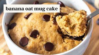 Easy Banana Oat Mug Cake - Vegan & Gluten-Free