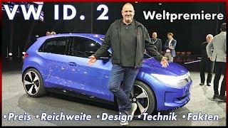 VW ID. 2 all - Das bezahlbare Elektroauto von Volkswagen?  Preis Reichweite Design Review 2023