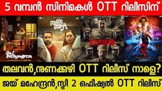 New Malayalam Movie OTT Releases  ThalavanNuna Kuzhi OTT Release Tommorrow?  Stree 2 OTT  Qalb