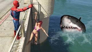 GTA 5 Water Ragdolls  Spider-Man ep.12 Euphoria physics