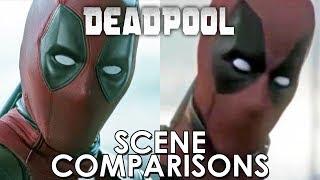 Deadpool 2016 and leaked footage - scene comparisons