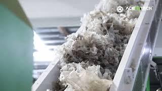 1000kgh LDPEHDPE waste Agriculture film washing recycling plant