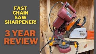 How to use Harbor Freights Chicago Electric Chainsaw Sharpener and Review