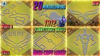 TOP 20 TH12 FUNNYTROLL BASES COMPILATION WITH COPY LINKS  PART 4  KING WARRIORS