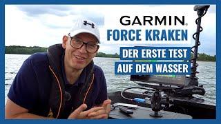 Der erste Garmin Force Kraken Bugmotor Test  Echolotzentrum.de