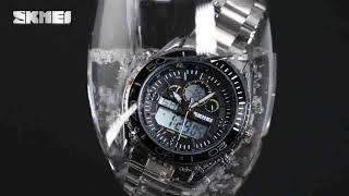 SKMEI 1600 men dual time waterproof digital watches