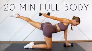 20 MIN FULL BODY SCULPT Light Dumbbells At Home Workout