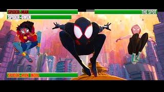 Spiderman SpiderGwen Spideman India and Spider Punk vs The Spot...with healthbars