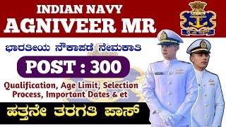 Navy MR Recruitment 2024  Navy Agniveer MR Recruitment 2024  Navy Agniveer New Notification 2024 