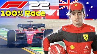 F1 22 - Full 100% Race Australia w Leclerc  #AusGP 