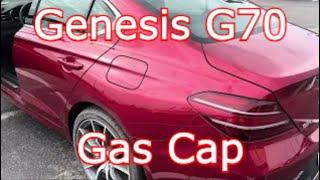 2023 Genesis G70 - How to Open Gas Cap