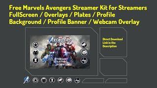 Download Free Marvels Avengers Streamer Kit & Images for PS4  XBOX  Steam  PC