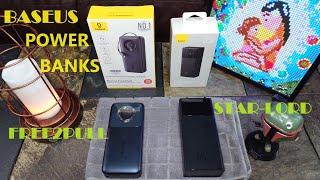 Baseus Power Banks️ Free2Pull 20000 mAh 65w & Star-Lord 30000mAh 22.5w🪫 Dont Get Caught Drained