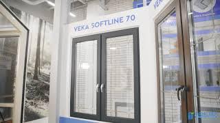 Фенстер Окно профиль VEKA SOFTLINE 70 Spectral Антрацит