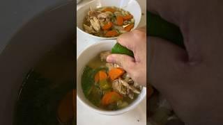 Chicken Noodle Soup with the leftover Costco Rotisserie Chicken  MyHealthyDish