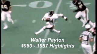 Walter Payton - The Later Years  1980 - 1987 Highlights