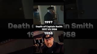 Death of Captain Smith 1997Bernard Hill VS 1958 movie #shorts #titanic #titanicship #ship #sinking