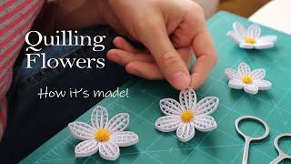 Paper Quilling Flowers - How Its Made  No.4  DIY