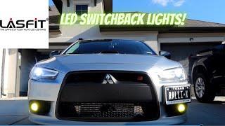 Lasfit LED Switchback Fog Light Bulbs 2008-2017 Mitsubishi Lancer Fog light bulbs replacement