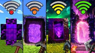 nether portals physics with different Wi-Fi in Minecraft