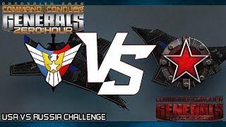 RISE OF THE REDS 1.87 2.0 Generals Zero Hour - USA VS RUSSIA CHALLENGE