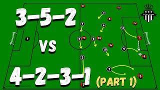 Playing with the 3-5-2 vs a 4-2-3-1  PART 1