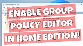 How To Enable Group Policy Editor gpedit msc In Windows 10 11 Home Edition