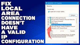 How To Fix Local Area Connection Doesnt Have a Valid IP Configuration Solution