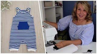 How to sew a Baby Romper  Overall  Dungies  sewing for Babies  Frocks & Frolics