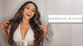 MERMAID BEACH WAVES  Little to No Heat Hair Tutorial