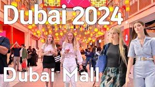 Dubai 4K Amazing Dubai Mall. City Center Burj Khalifa Walking Tour 2024 