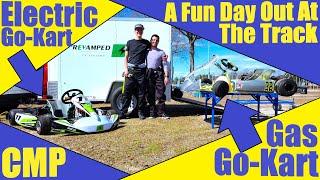 REVAMPED EVs Electric Go-Kart At The Track  We Take An Electric & Gas Go-Kart out to CMP For Fun