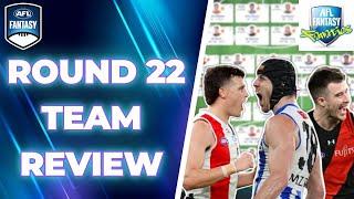 Round 22 Review  AFL Fantasy 2024