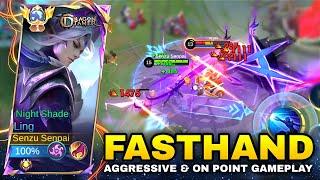 LING FASTHAND AGGRESSIVE + ON POINT  GAMEPLAY - Top Global Ling Mobile Legends