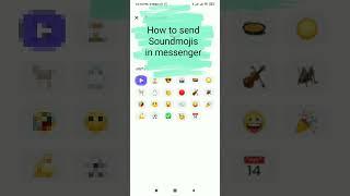 How to send sound emoji in messenger  SoundMojis Not Showing Problem Solution 