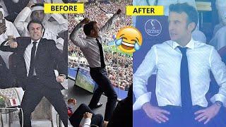 France President Macron All Crazy Reactions to Mbappe Messi Goals in World Cup Final