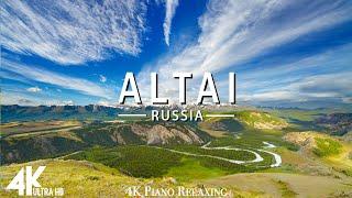 FLYING OVER ALTAI 4K UHD - Relaxing Music Along With Beautiful Nature Videos - 4K Video HD