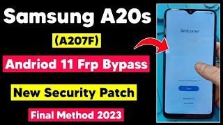 Samsung A20s A207F Android 11 Frp Bypass  Google Account Remove A20s Without PC  New Method 2023