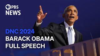 WATCH Former President Barack Obamas full speech at 2024 Democratic National Convention