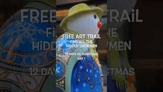 Free London Snowman art trail️ Day 1. Map link in description. Only on until 5 January 2024