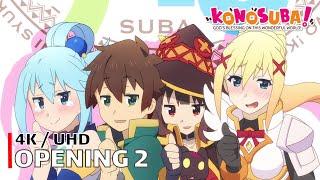 KonoSuba - Opening 2 【TOMORROW】 4K  UHD Creditless  CC