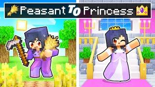 From PEASANT To PRINCESS Story In Minecraft